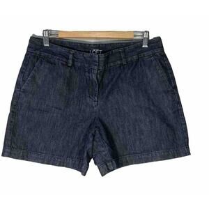 Ann Taylor Loft Shorts Womens Size 8 Blue Denim 100% Cotton Pockets